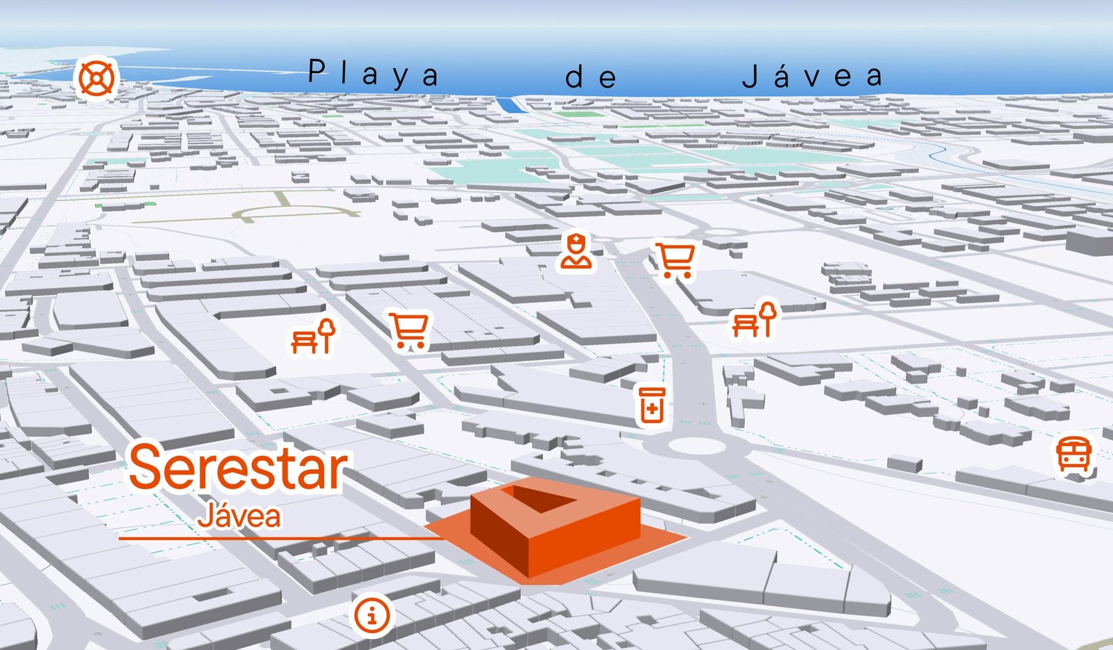 Serestar Javea off plan, new development map