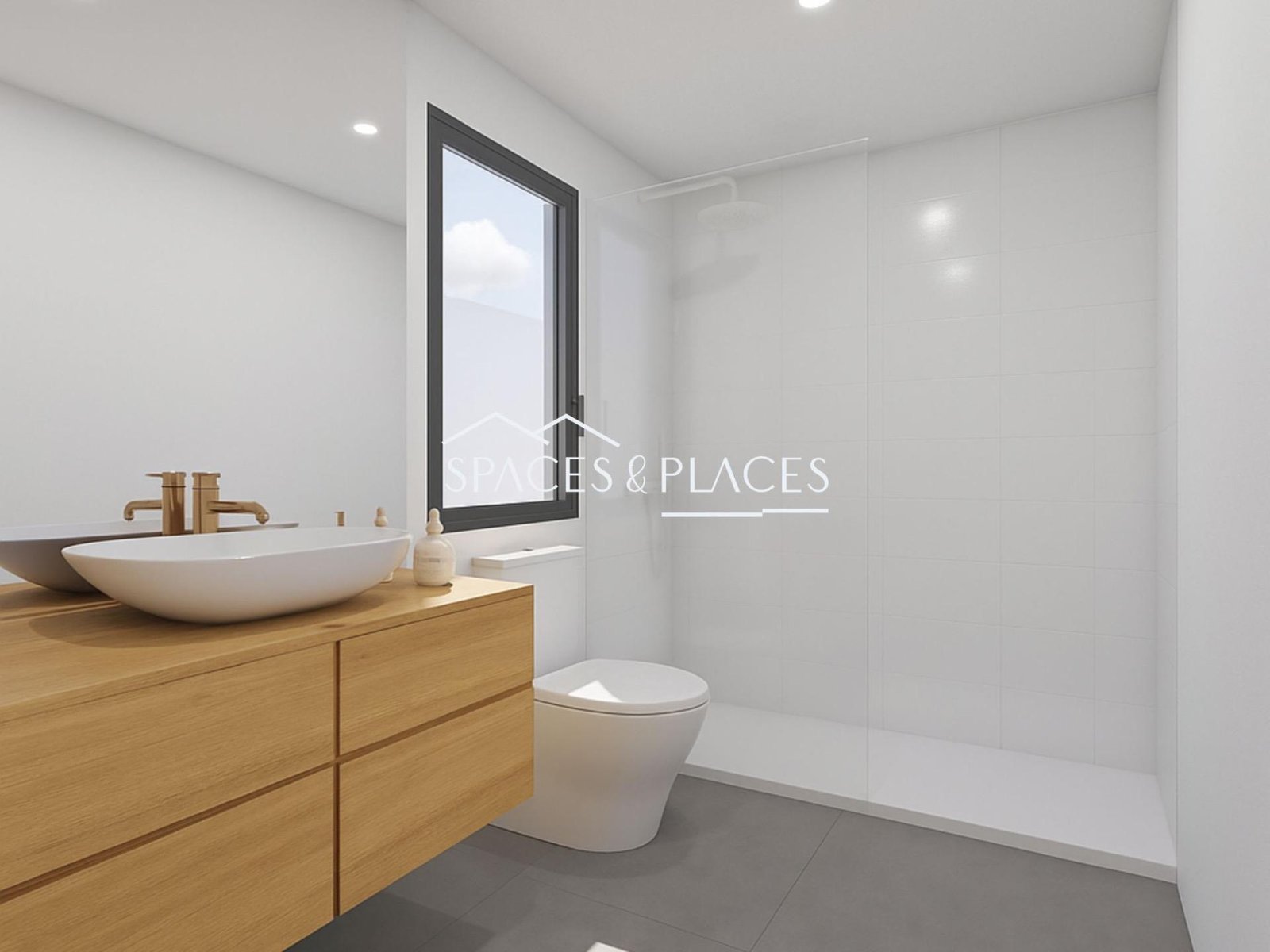 La Canyada new development villa near Valencia shower