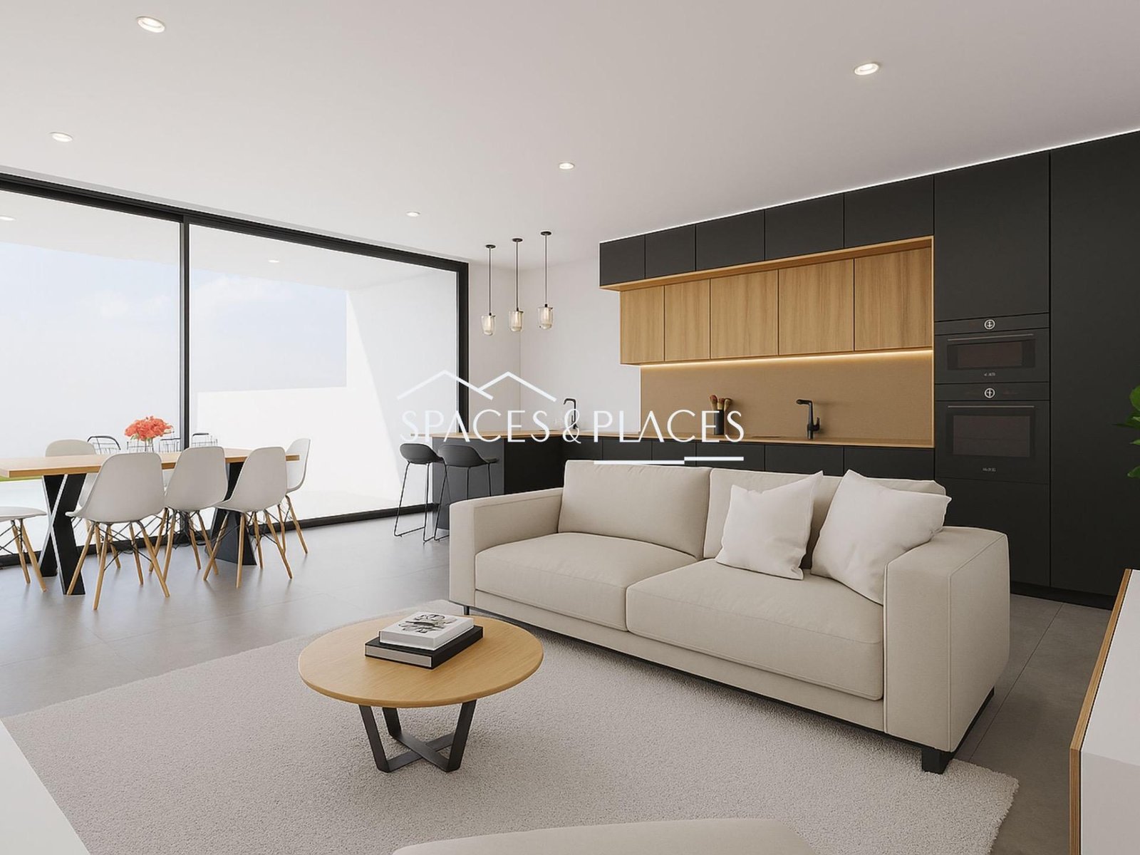 La Canyada new development villa near Valencia living room