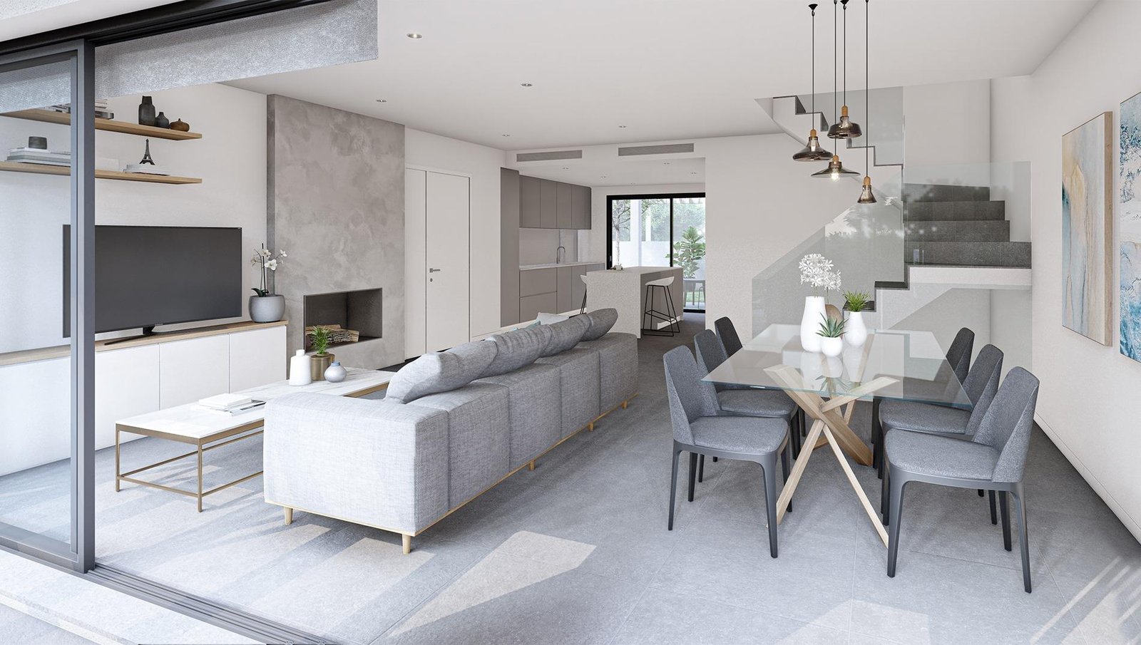 Rocafort new buld Valencia Spain - living room