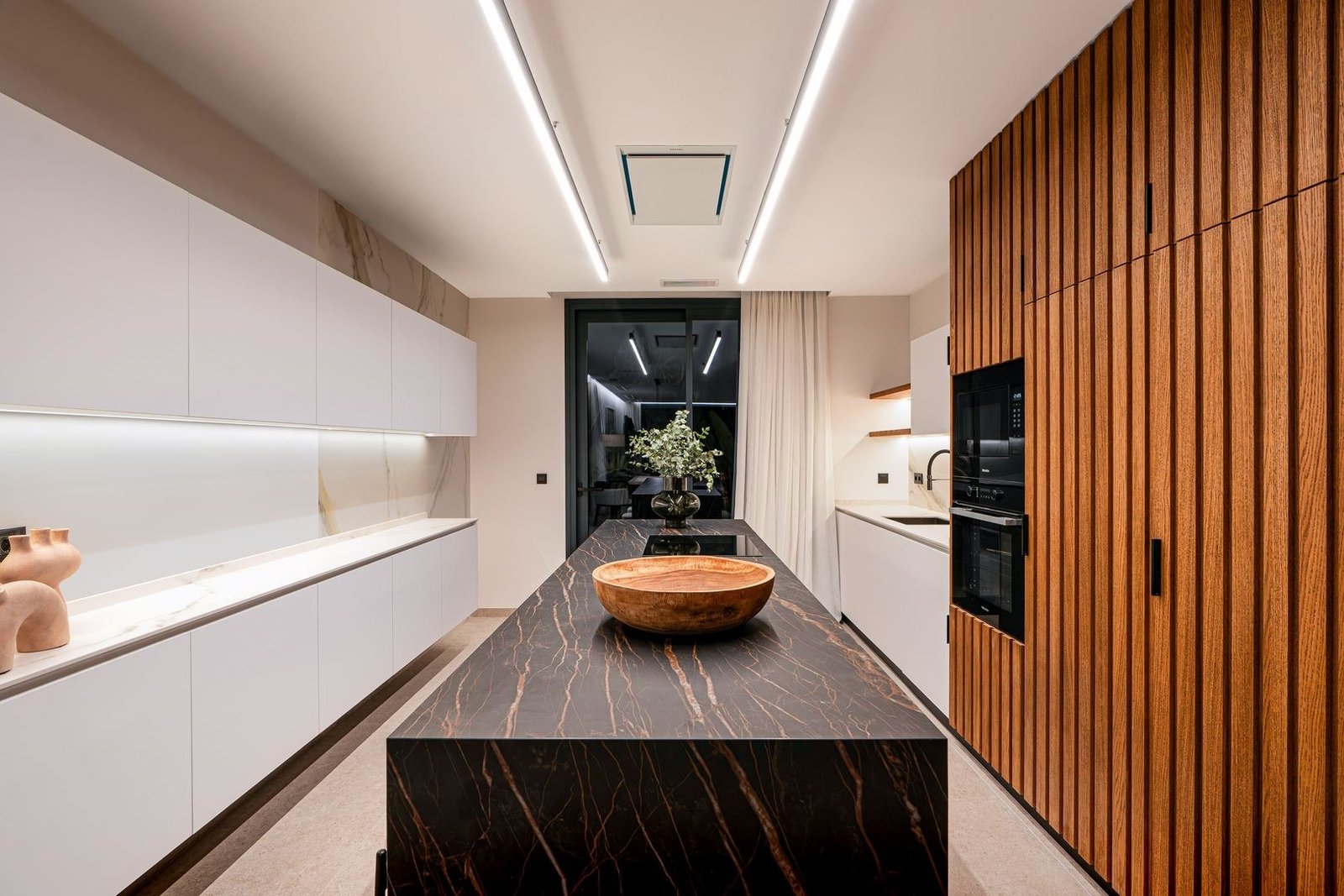 Noa Garden luxury villa Benidorm Spain kitchen island