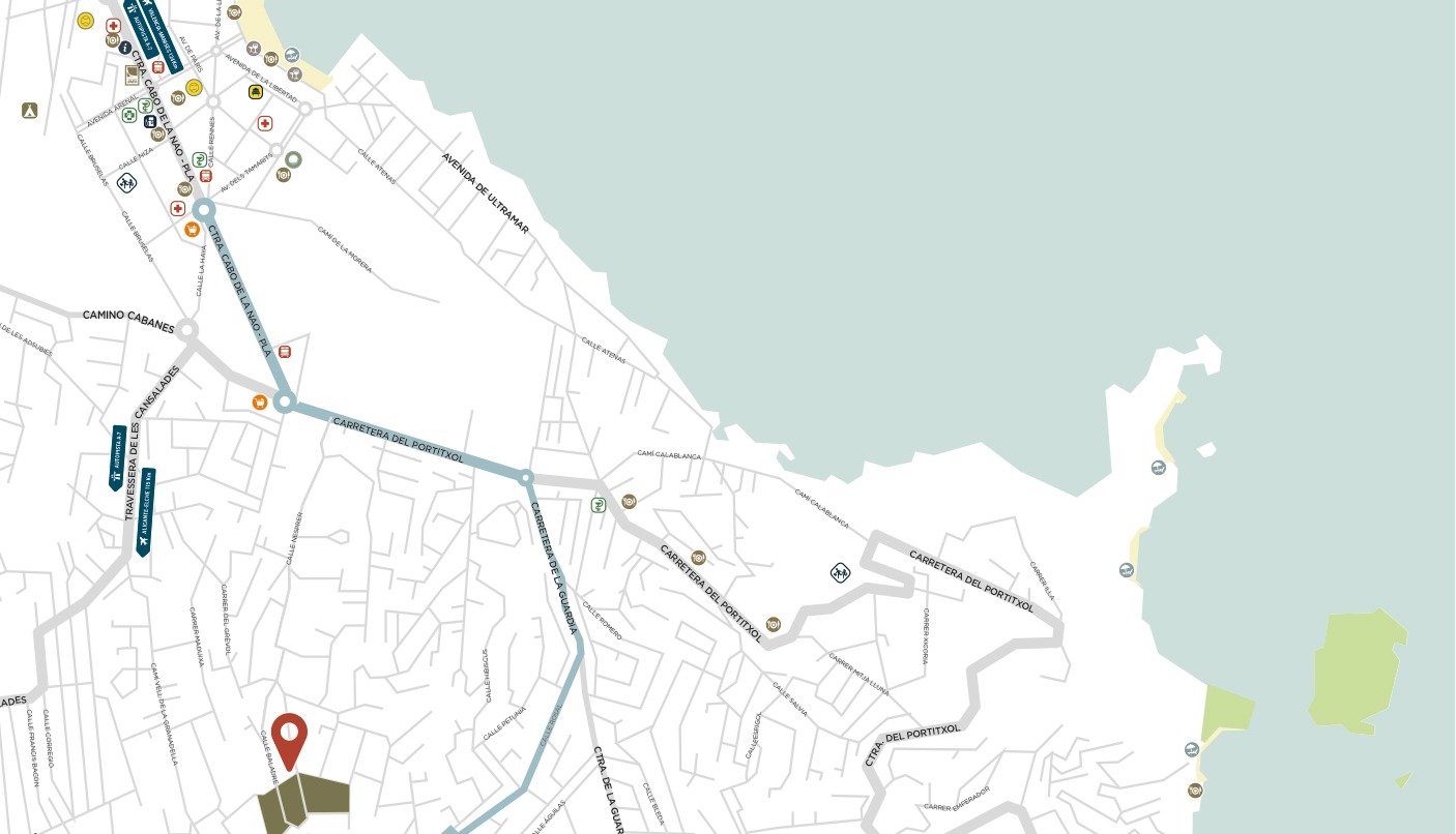 Villas Cumbres del Tosalet, Jávea, Costa Blanca map