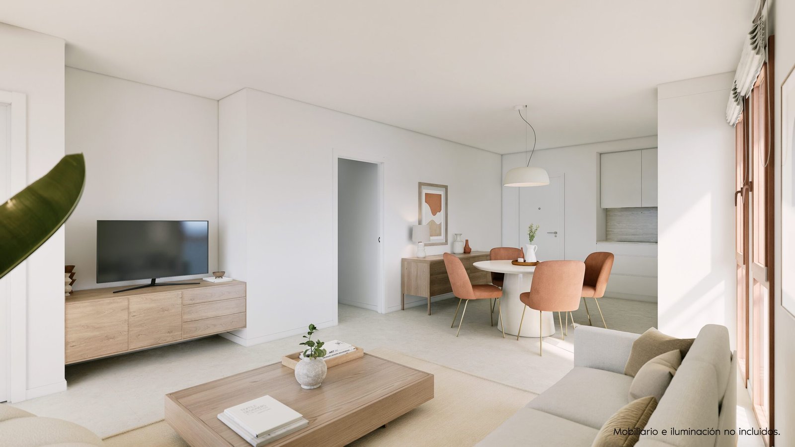 Serestar Javea off plan, new development living room