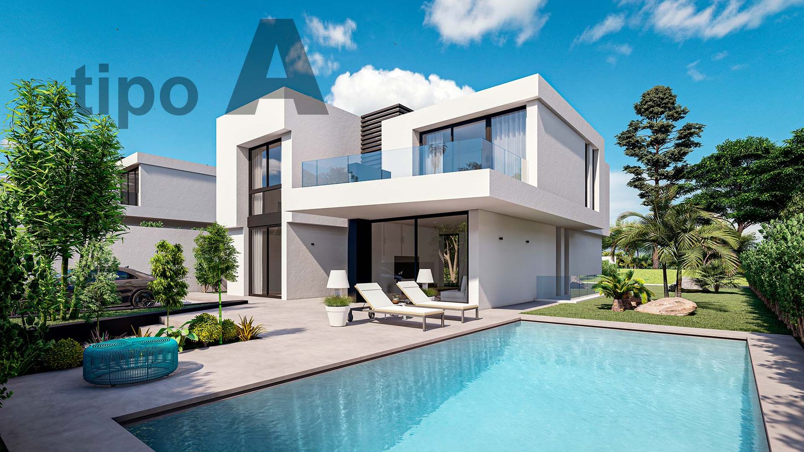 Noa Garden luxury villa Benidorm Spain plan