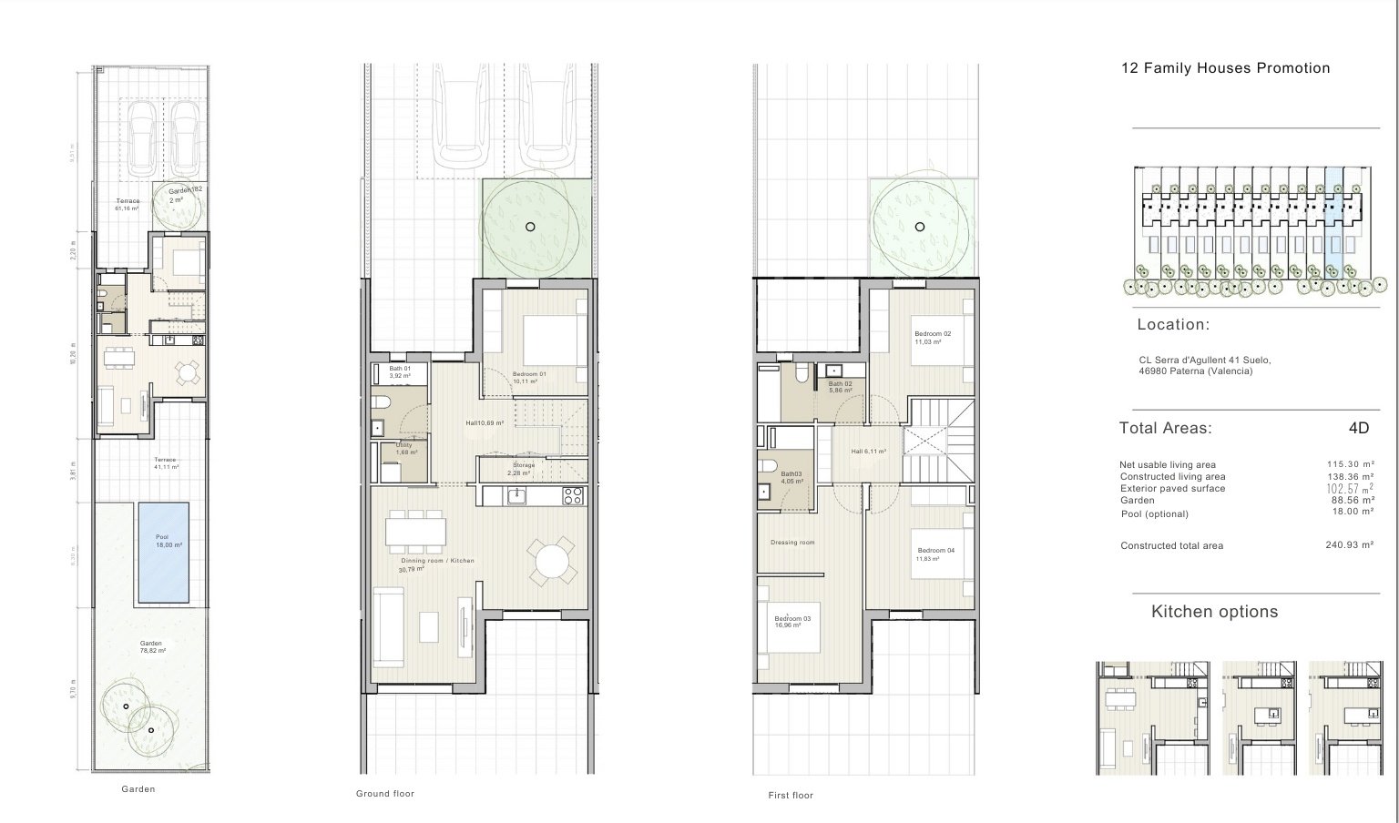 Paseo de Campolivar, new development in Paterna, Valencia, Spain plan 2