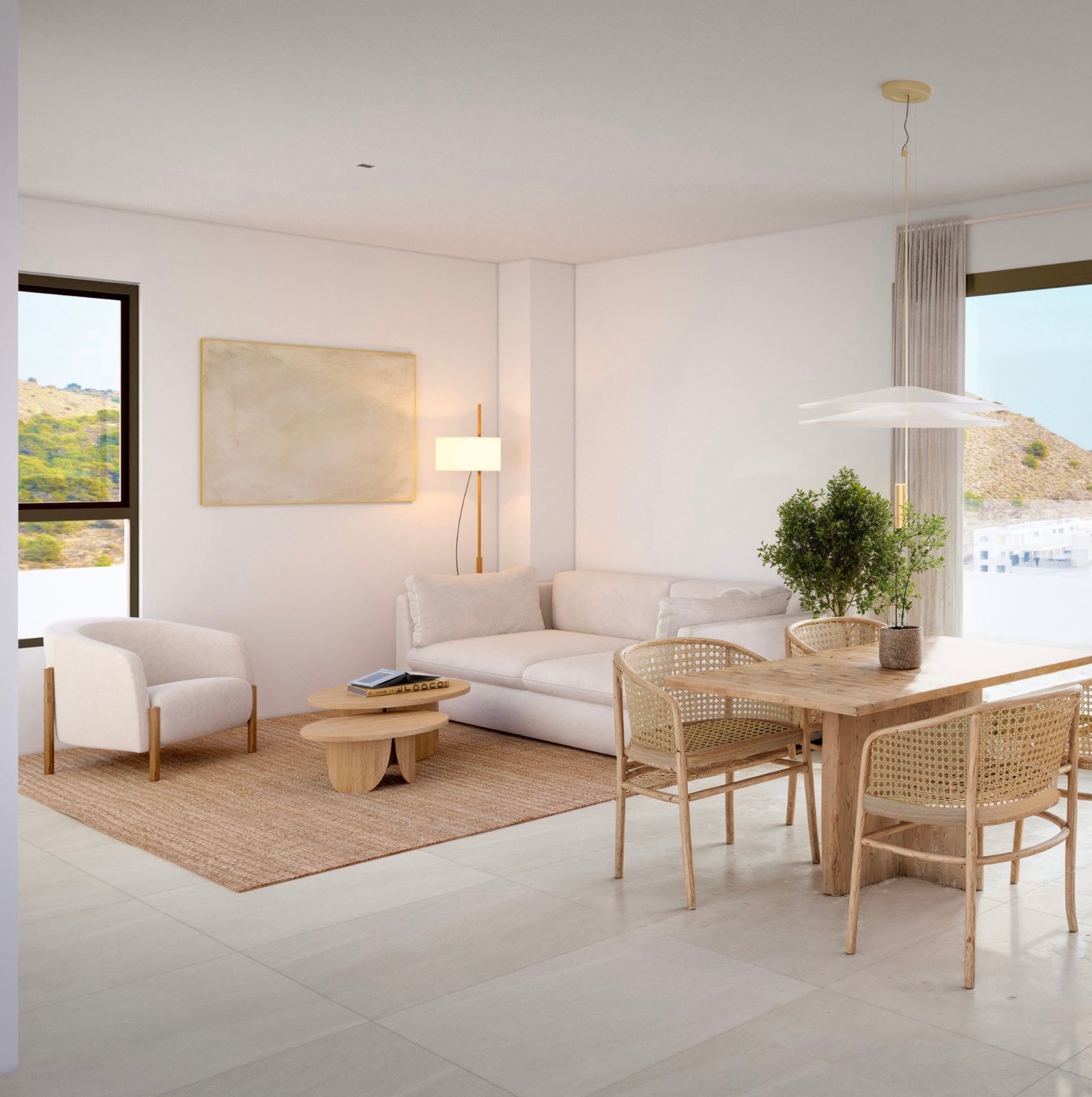 New-Build Apartments in Villajoyosa, Playa del Torres dining room