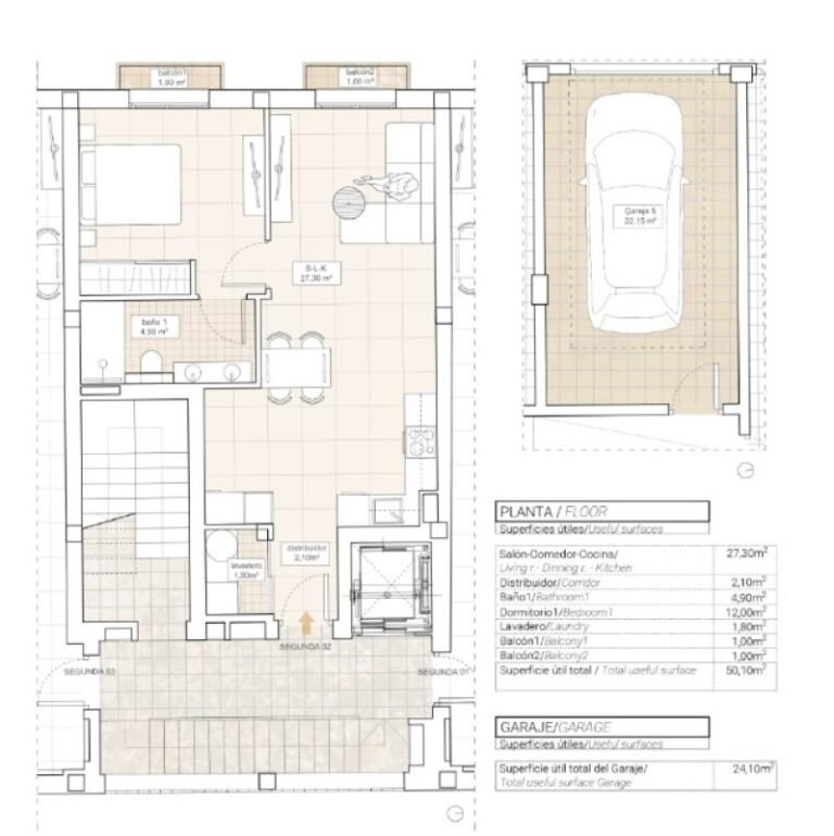 2-bed Apartment in Hondón de las Nieves