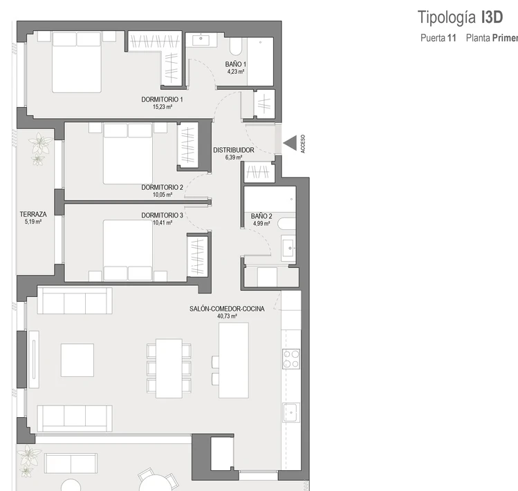 3-Bedroom Apartment in Kaiora Residence, Benicàssim