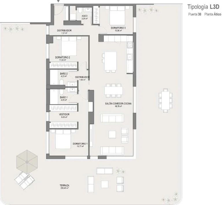 3-Bedroom Apartment in Kaiora Residence, Benicàssim