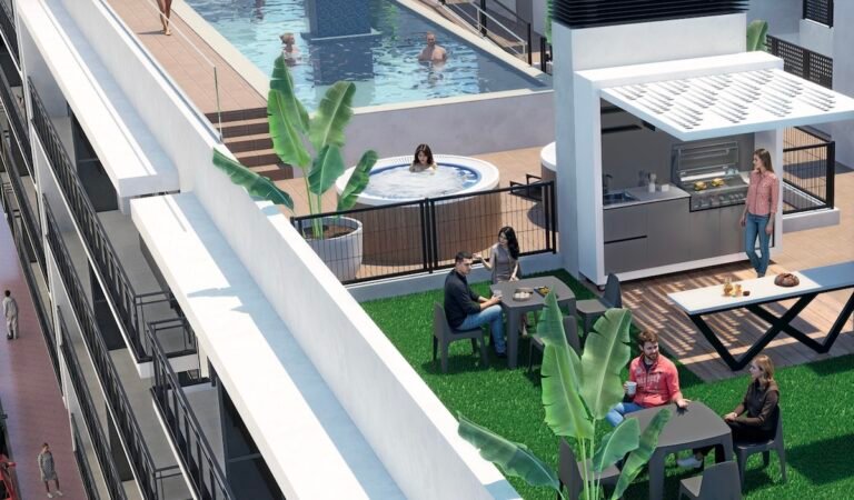 2-Bedroom Apartments with Rooftop Pool in Edificio Prisma, Castellón