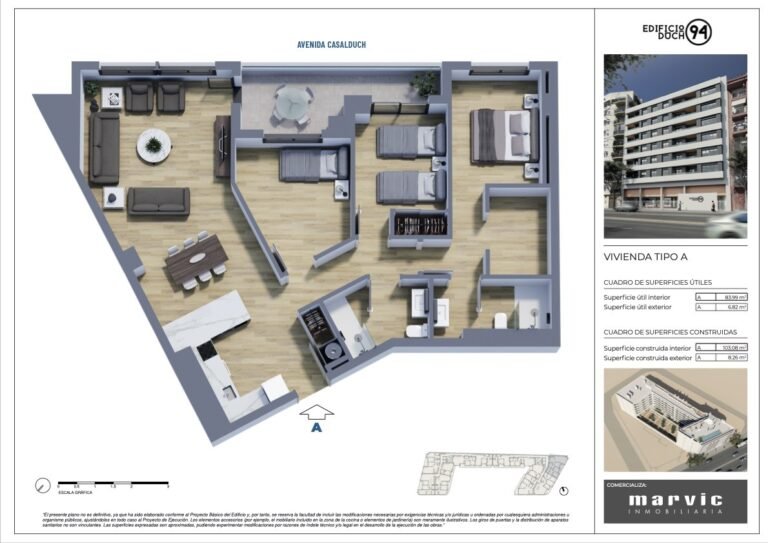 3-Bedroom New-Build Apartments in Castellón | Duch 94