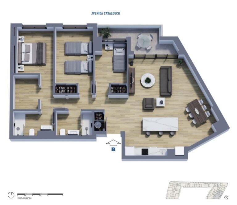3-Bedroom New-Build Apartments in Castellón | Duch 94