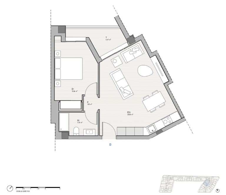 1-Bedroom New-Build Apartment in Castellón | Duch 94