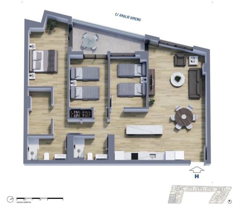 3-Bedroom New-Build Apartments in Castellón | Duch 94