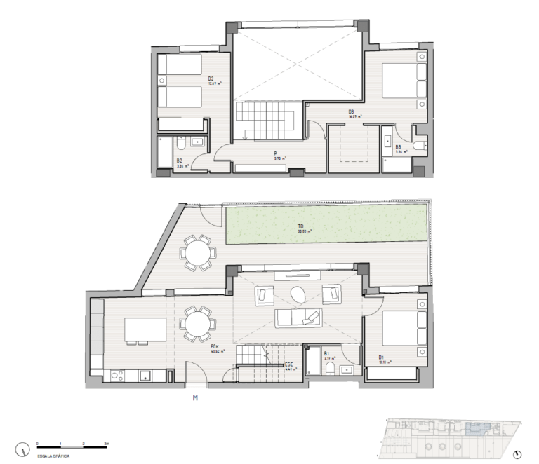 3-Bedroom Duplex with Private Garden in Castellón | Duch 94