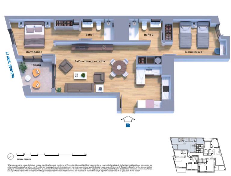 2-Bedroom Apartment in Castellón | Vía Park 25