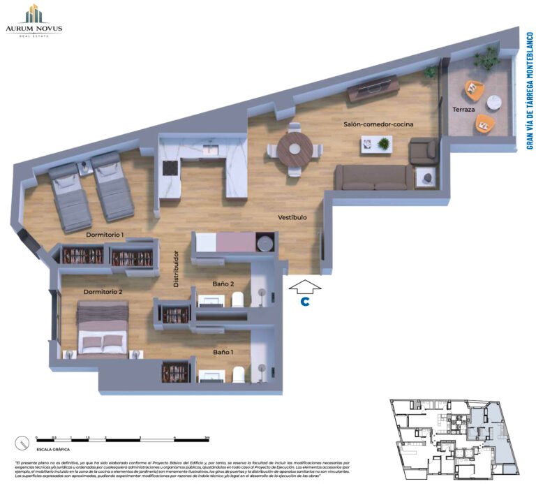 2-Bedroom Apartment in Castellón | Vía Park 25