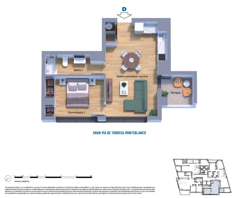 1-Bedroom New-Build Apartment in Castellón | Vía Park 25