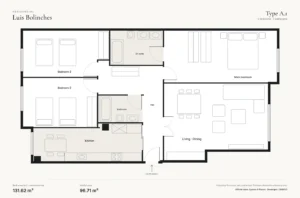 Residencial Luis Bolinches, Valencia: floor plan type A.1