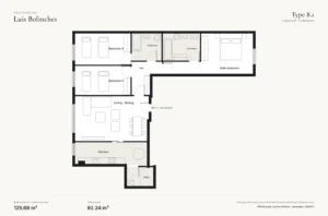 Residencial Luis Bolinches, Valencia: floor plan type B.1