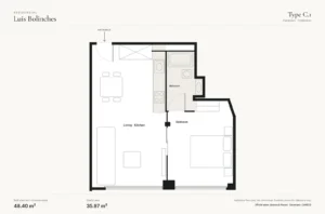 Residencial Luis Bolinches, Valencia: floor plan type C.1